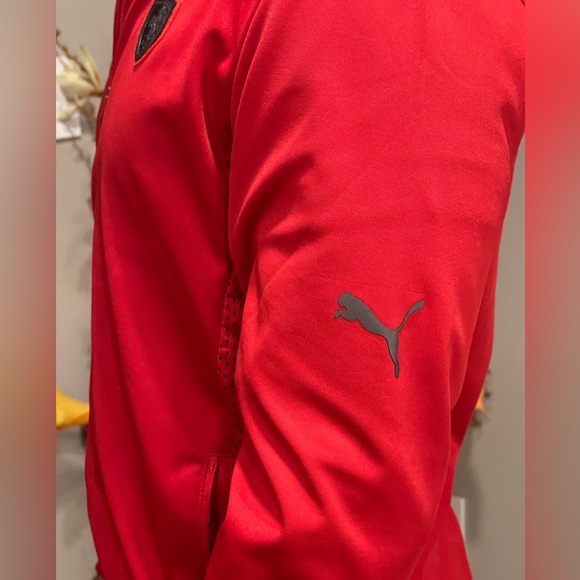 Men’s Puma Ferrari Scuderia Full Zip Red Jacket Size UK-L, US-M - Picture 4 of 7
